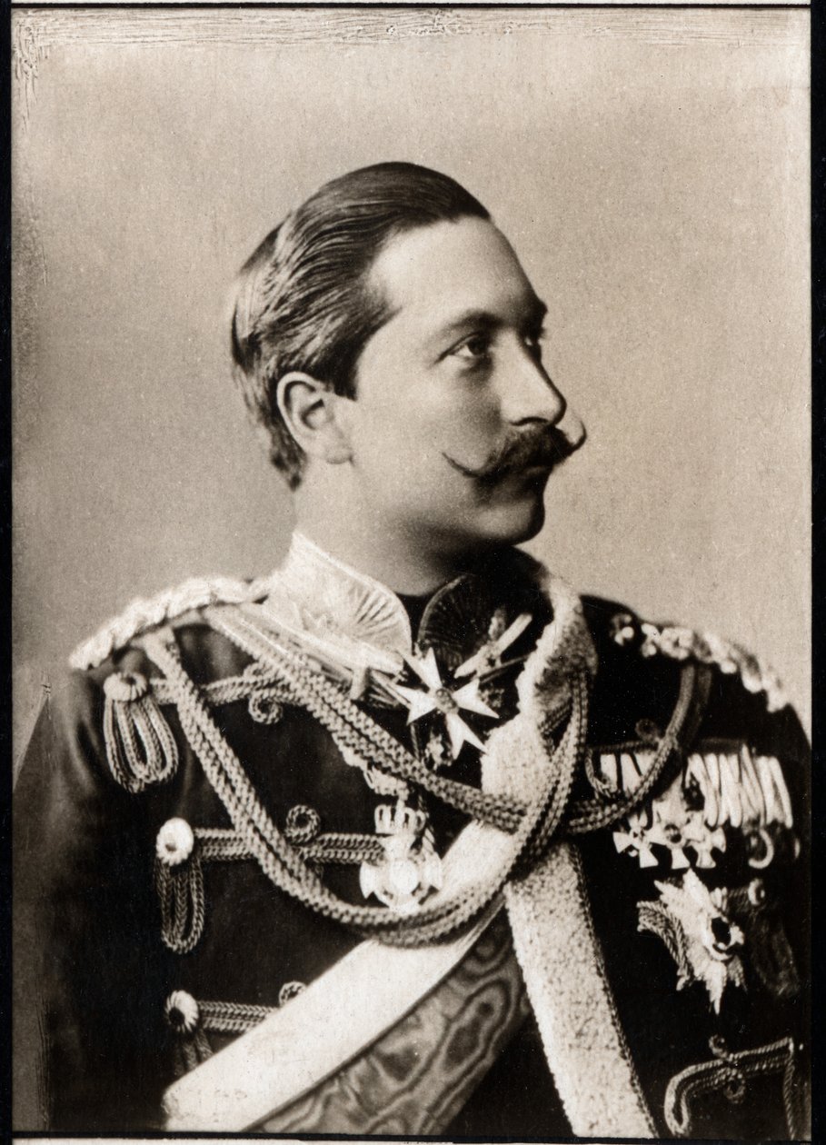 Portræt af Wilhelm II (1859-1941), tysk kejser. af French Photographer
