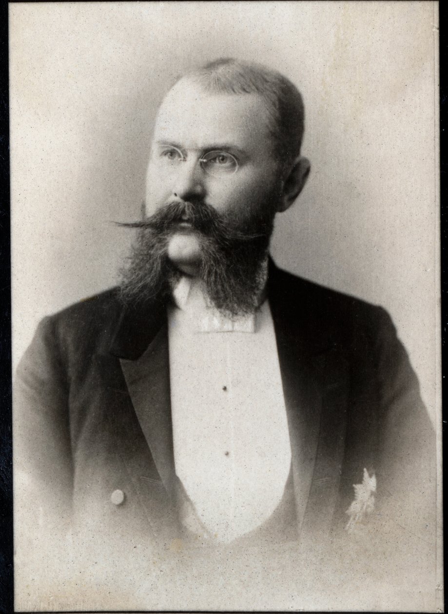 Portræt af Vilhelm II af Württemberg (1848-1921), konge af Württemberg. af French Photographer