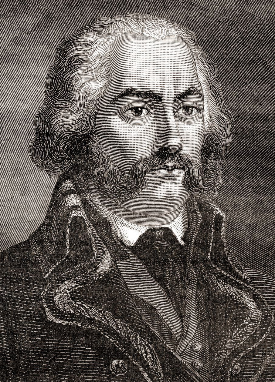 Adam Philippe, Comte de Custine, fra Historien om den franske revolution, af Louis Blanc af French School
