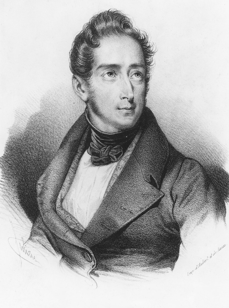 Alphonse de Lamartine af French School