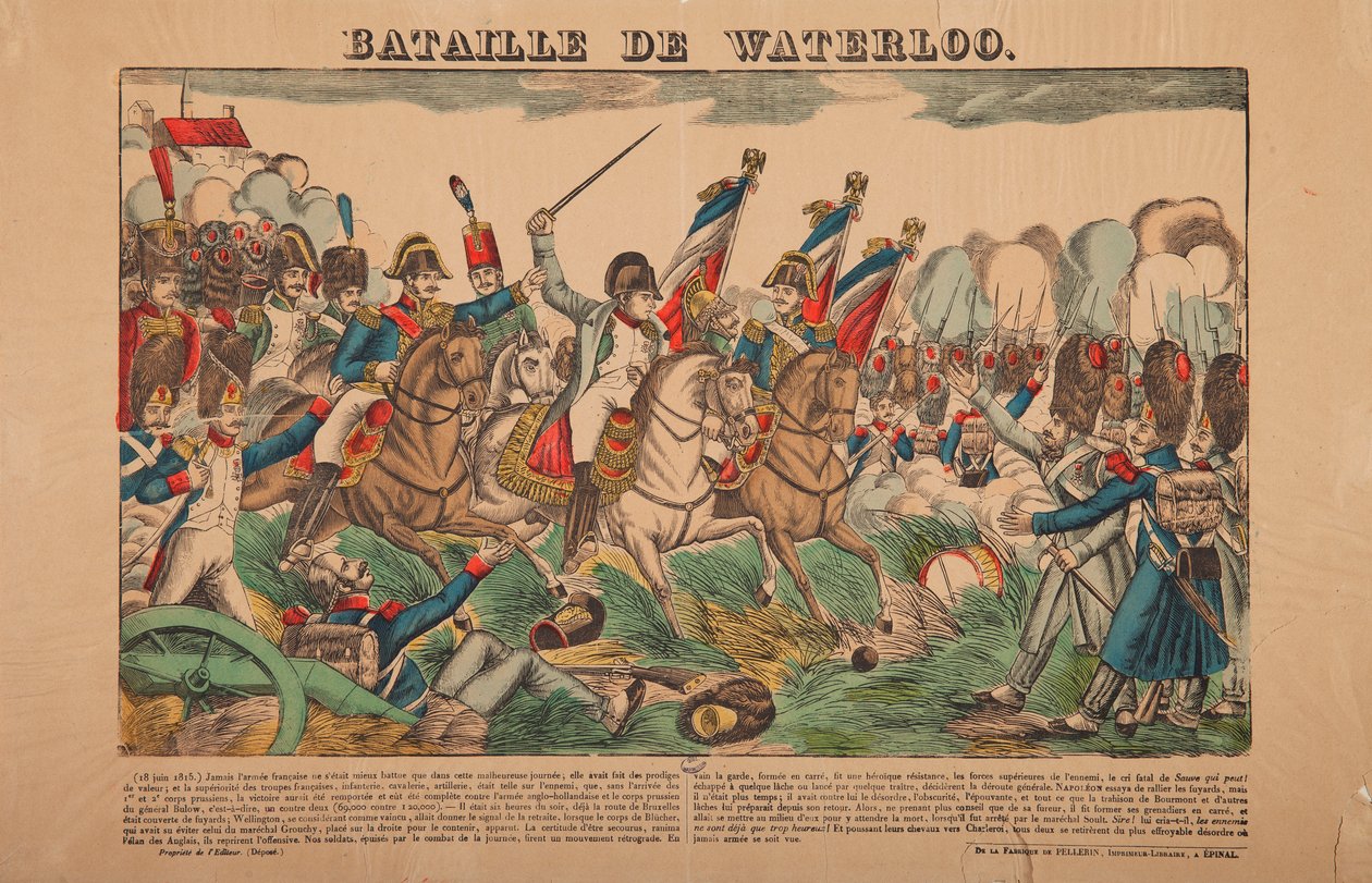 Slaget ved Waterloo af French School