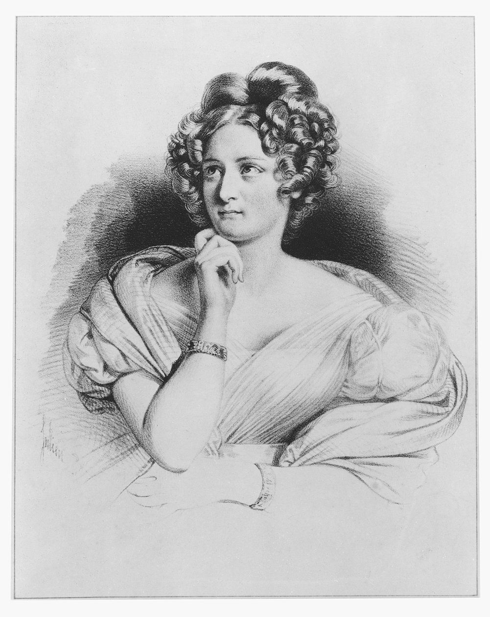 Delphine de Girardin af French School