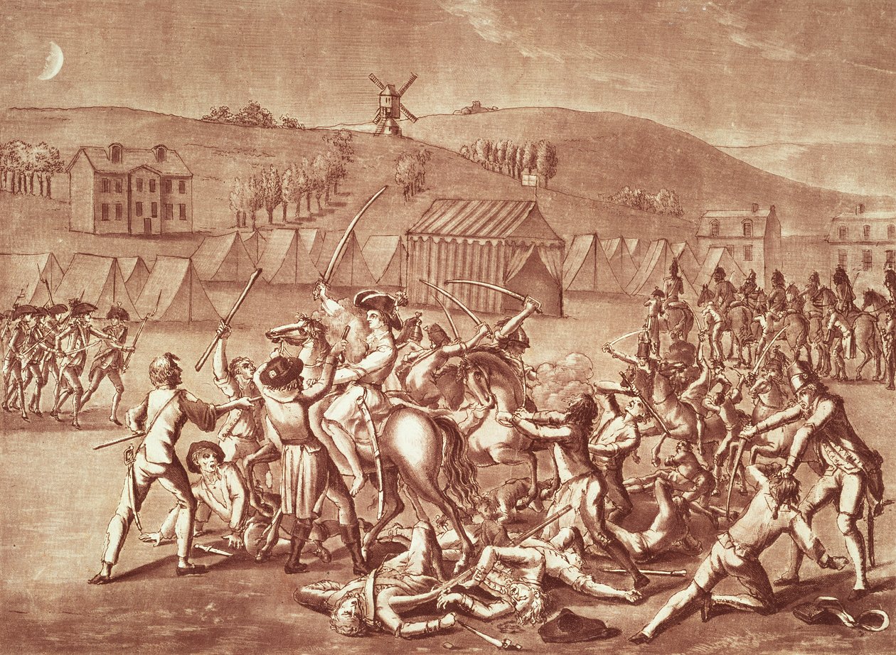 Aftenangreb på Grenellelejren, 23 Fructidor år 4 (august 1796) af French School