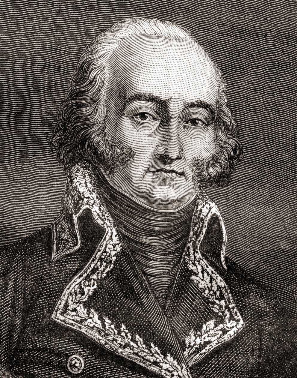 Jean-Baptiste Cyrus de Timbrune de Thiembronne, greve af Valence, fra Historien om den franske revolution, af Louis Blanc af French School