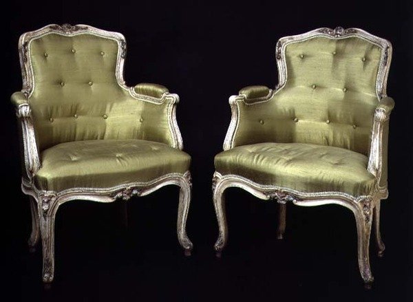 Louis XV små malede stole af French School