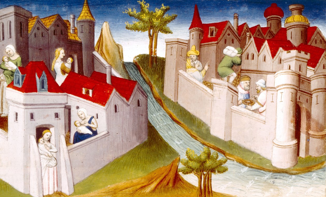 Ms Fr 2810, øer på Arabiens sydkyst, fra Livre des Merveilles du Monde, af French School