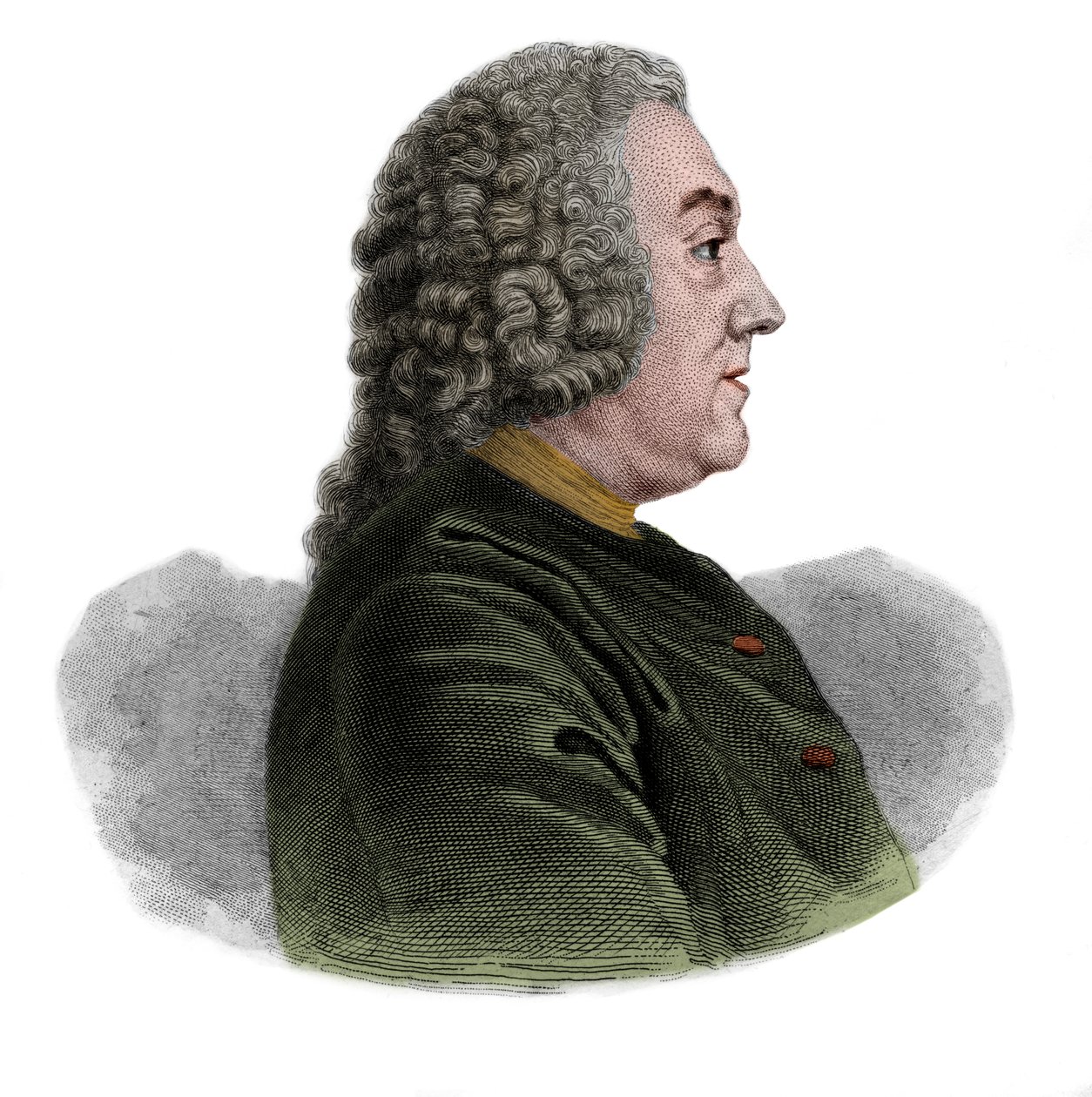 Portræt af Anne Claude de Caylus marquis dEsternay, baron de Bransac (1692-1765) fransk antikvar, proto-arkæolog og mand af bogstaver. af French School