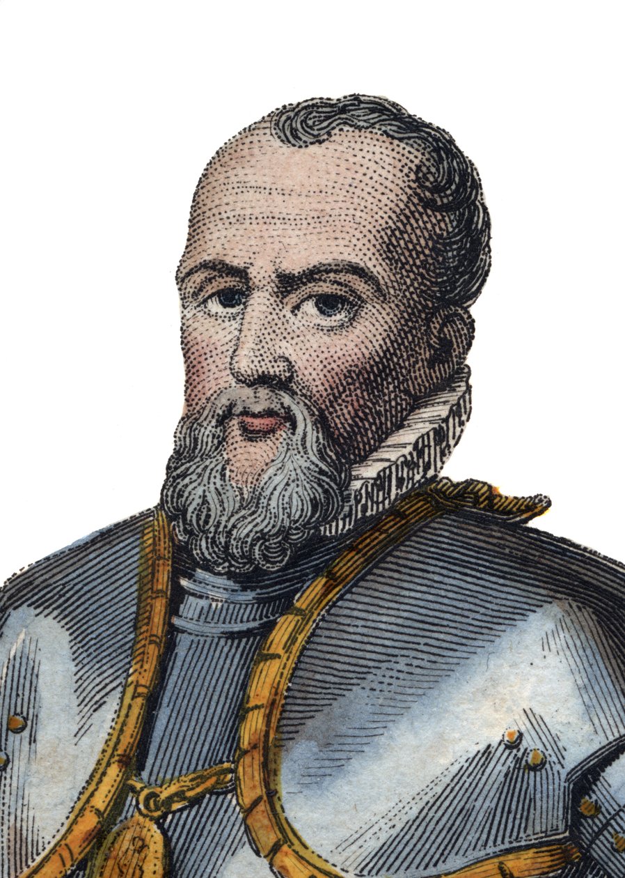 Portræt af Anne de Montmorency, hertug de Montmorency (1492-1567), fransk soldat, statsmand og diplomat. af French School