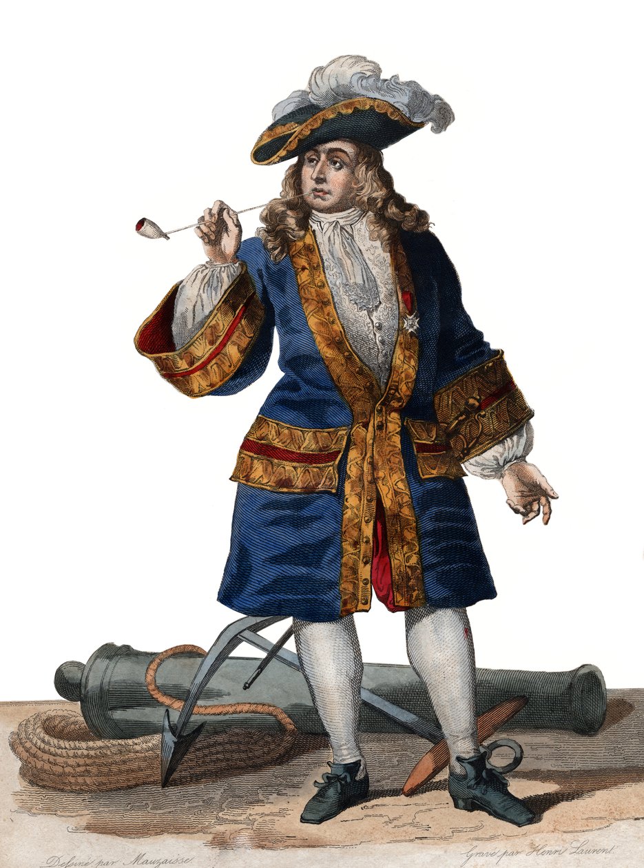 Portræt af Jean Bart (1650-1702), fransk korsar. af French School