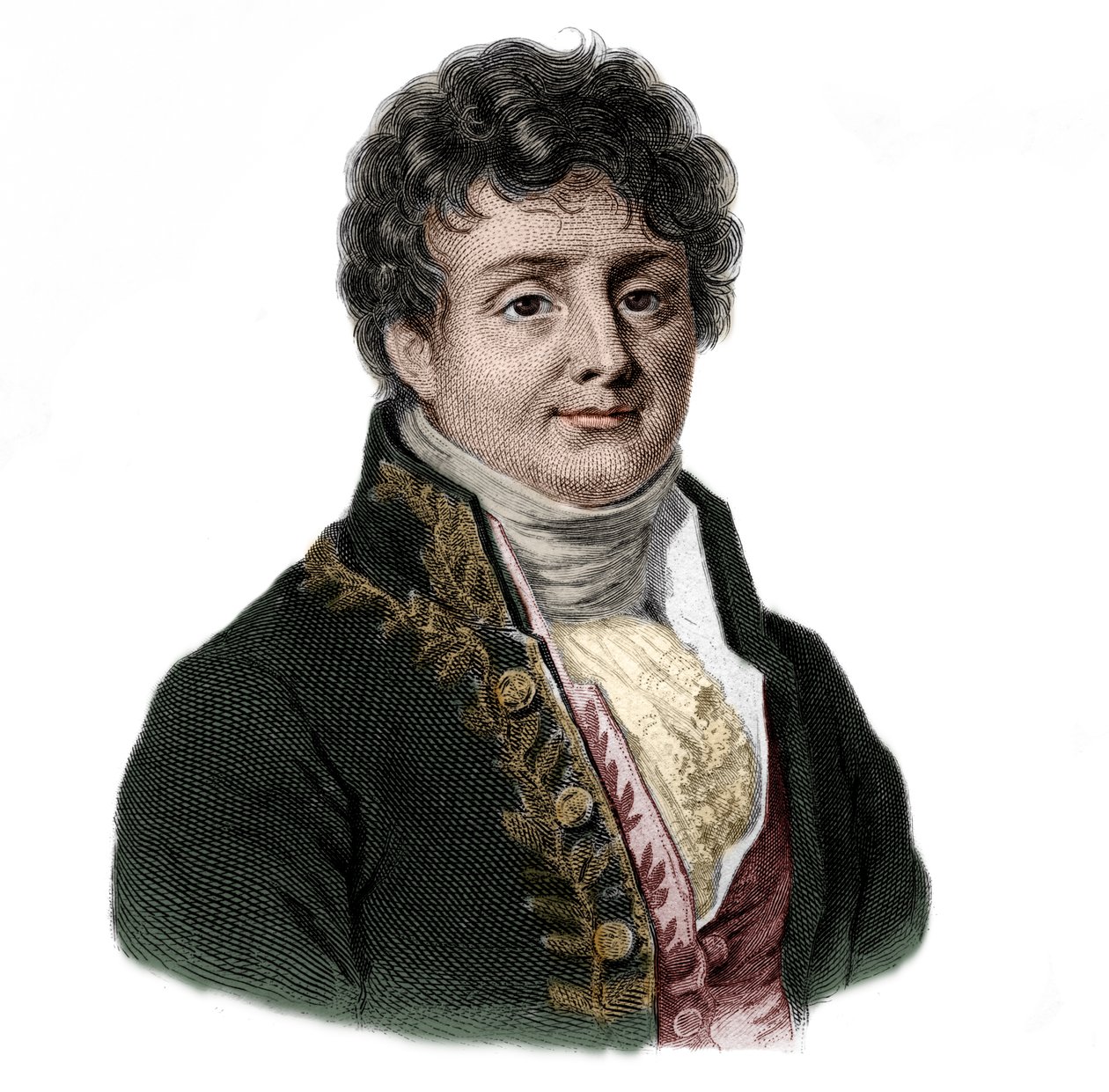 Portræt af Joseph Fourier (1768-1833), fransk matematiker og fysiker. af French School