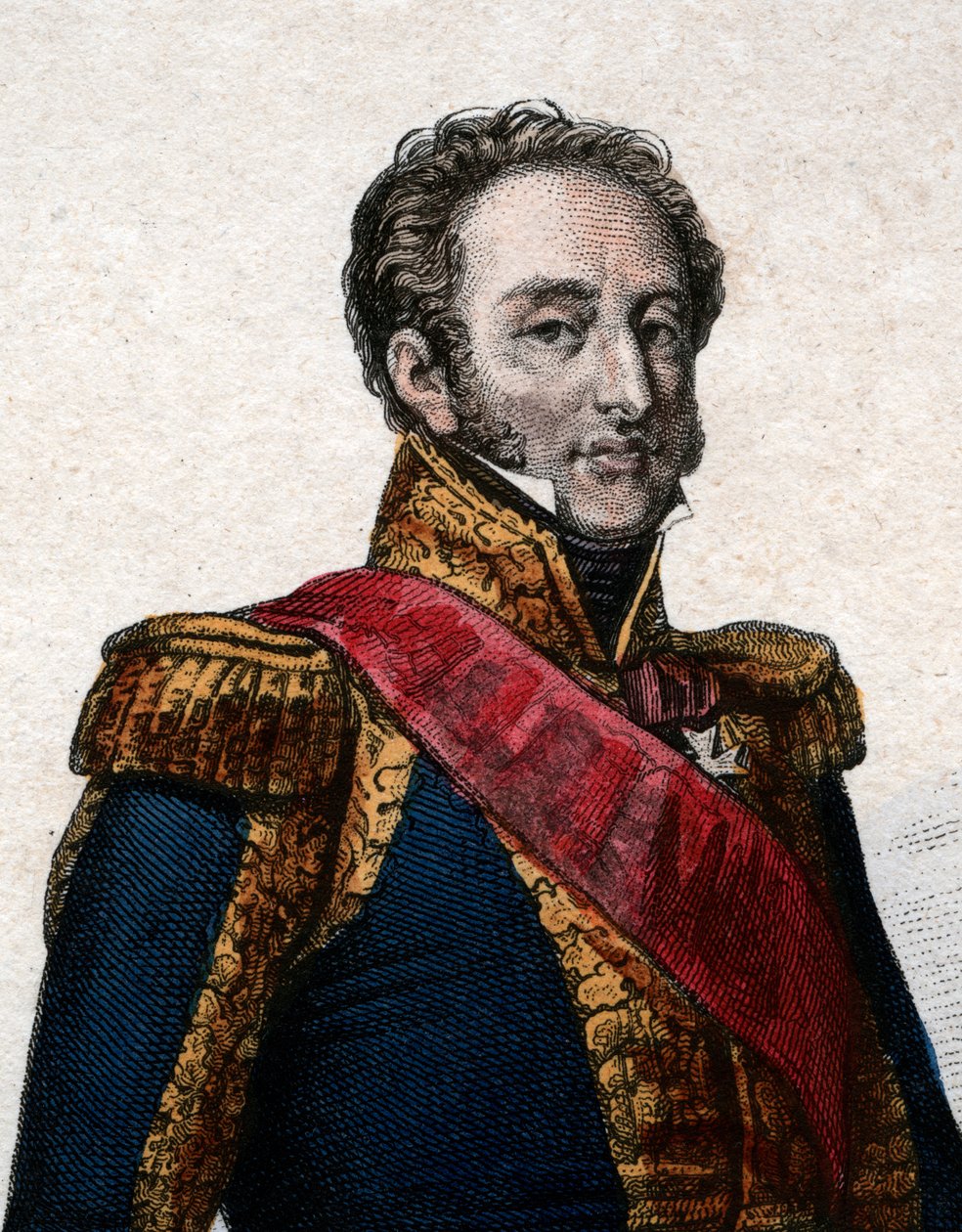 Portræt af Louis Gabriel Suchet (1770-1826), 1. hertug dAlbufera og marskal af Frankrig. af French School