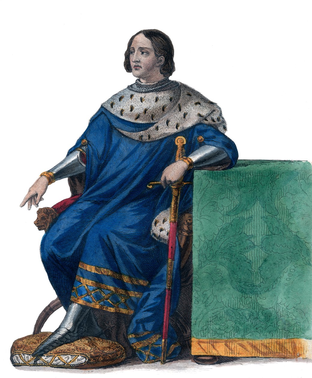 Portræt af Ludvig XII af Frankrig (1462-1515), konge af Frankrig. af French School