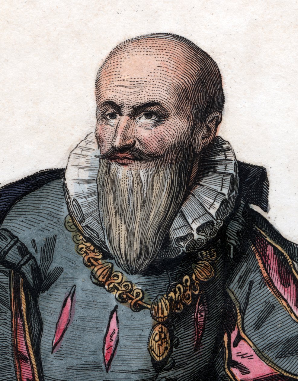 Portræt af Maximilien de Bethune, hertug af Sully (1559-1641), fransk soldat og minister. af French School