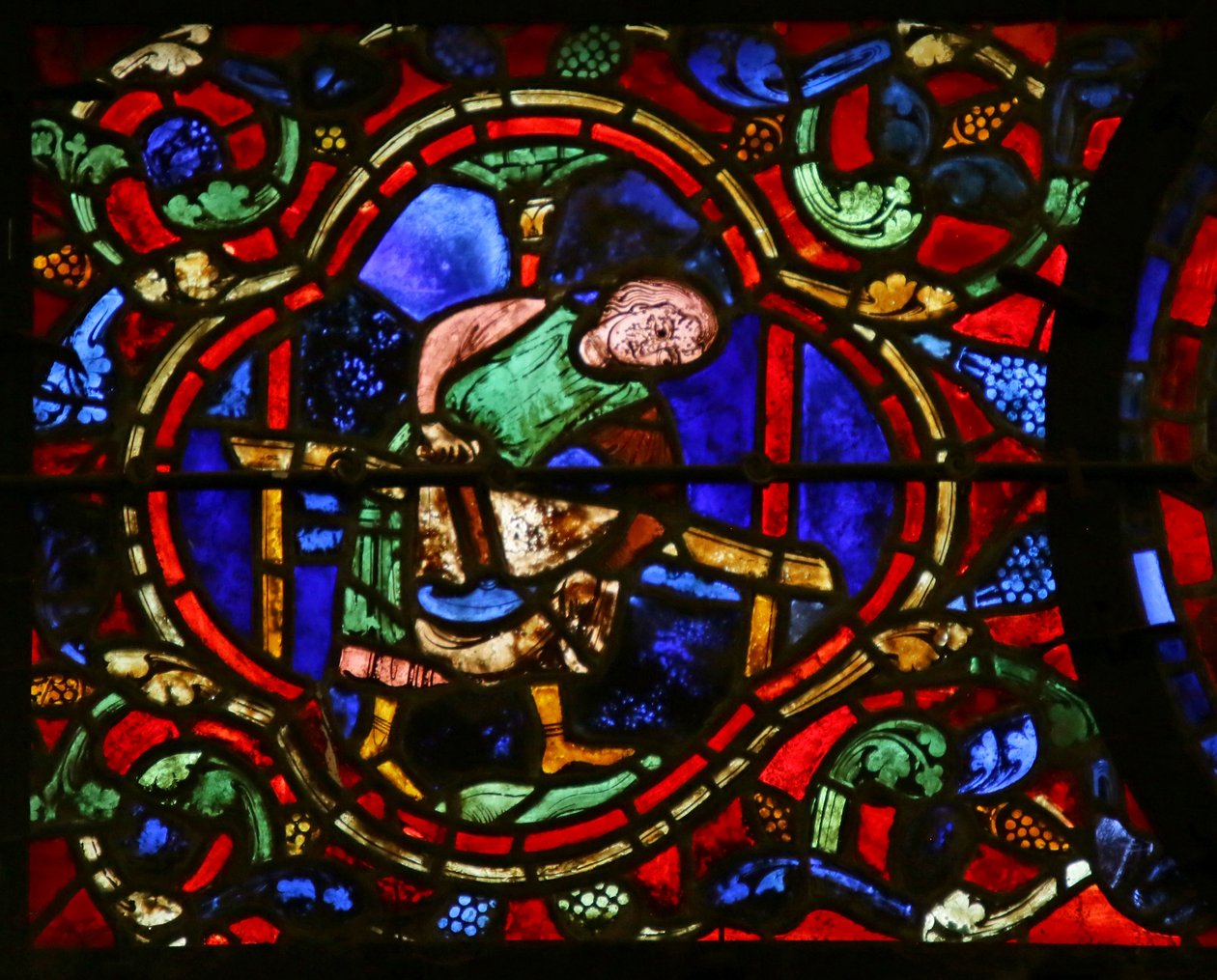 Skomager, scene fra St. Martins liv, Chartres Cathedral af French School