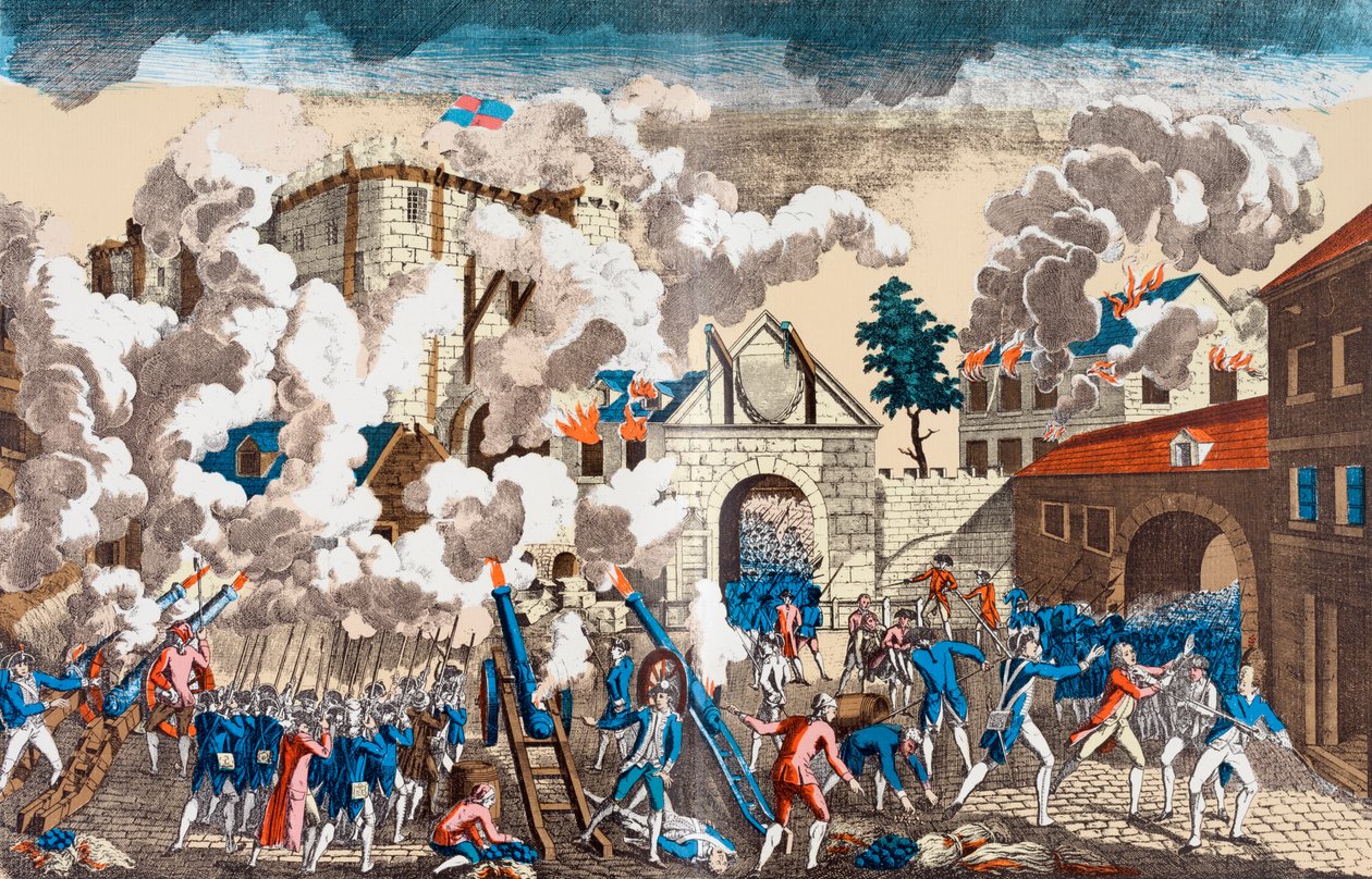 Stormningen af Bastillen, 14. juli 1789 af French School