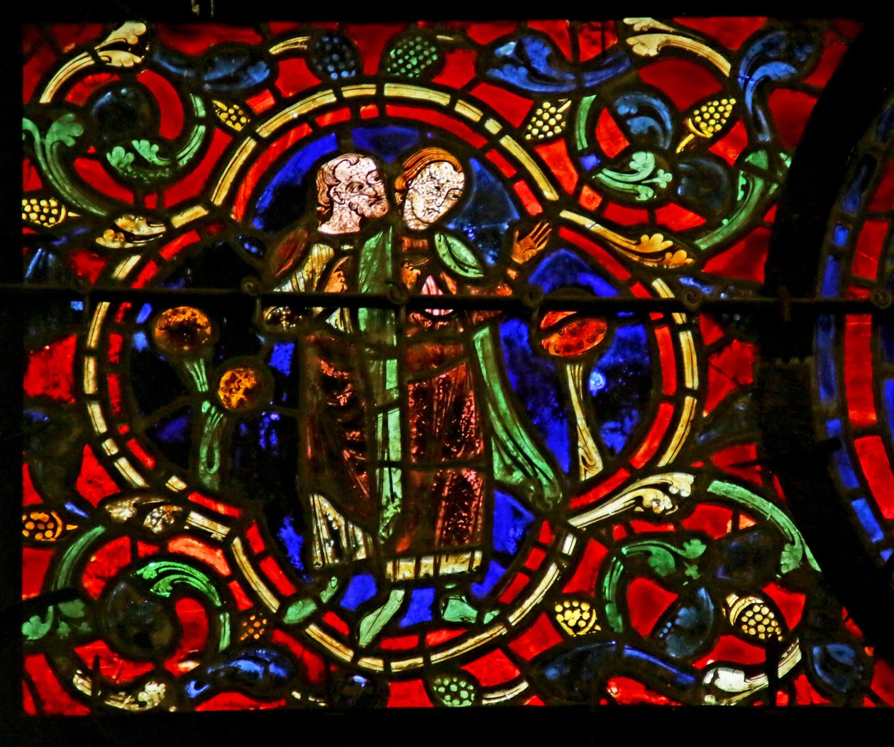 Ser på indvielsen, scene fra St. Martins liv, Chartres-katedralen af French School