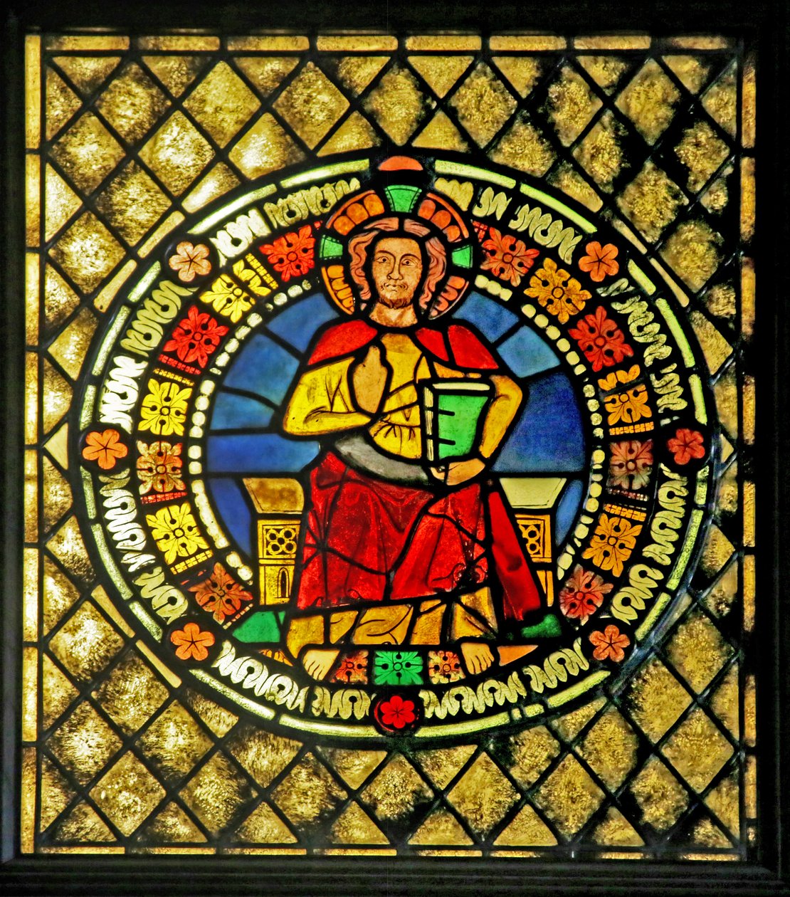 Vindue, der forestiller Kristus af French School