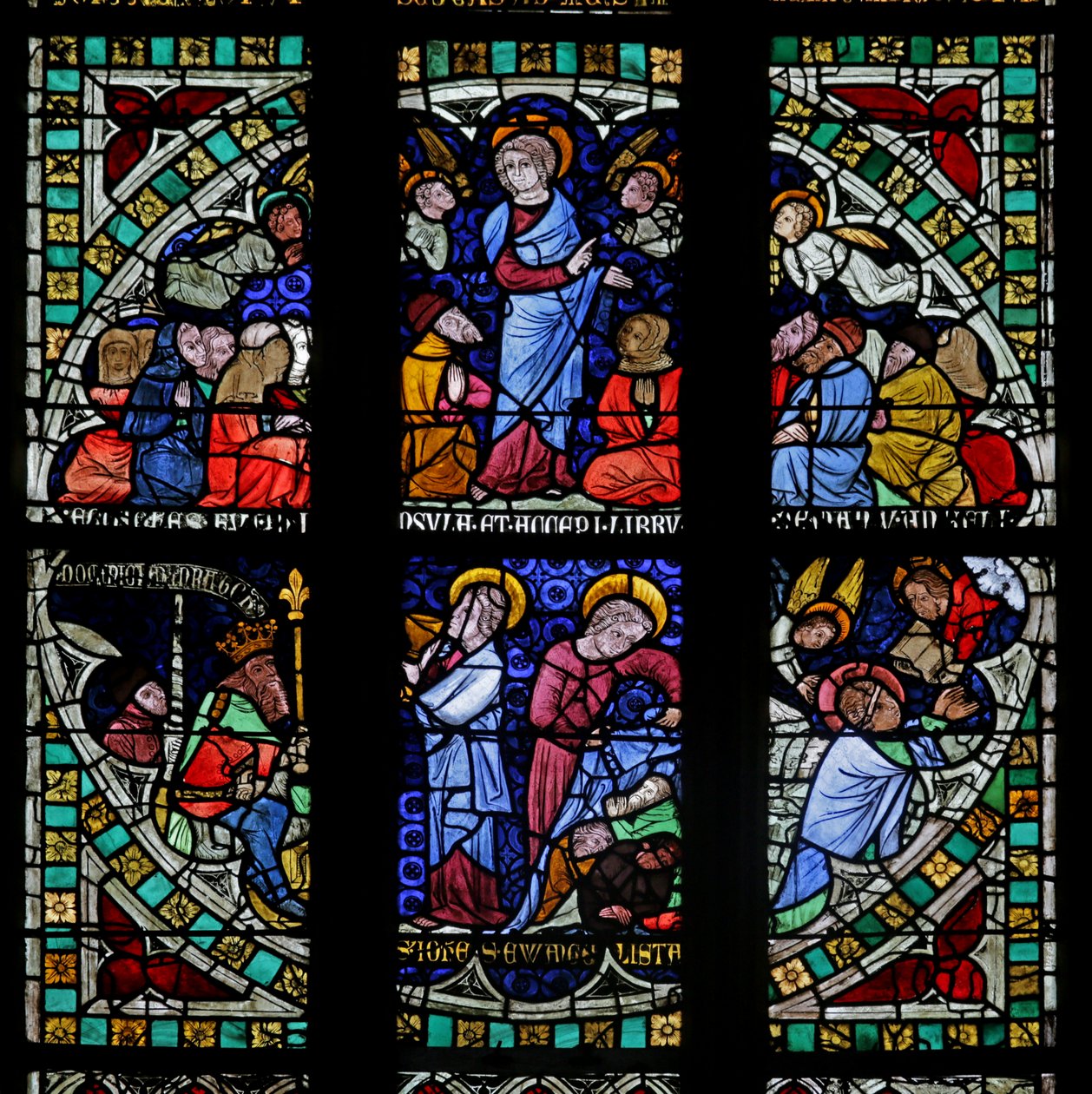 Vindue forestillende Sankt Johannes af French School