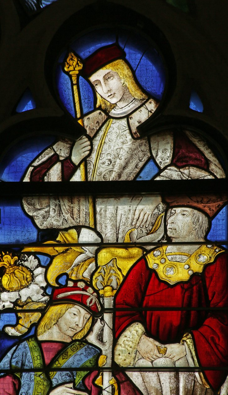 Vindue med profeter på Isajs træ, 1500-10 af French School