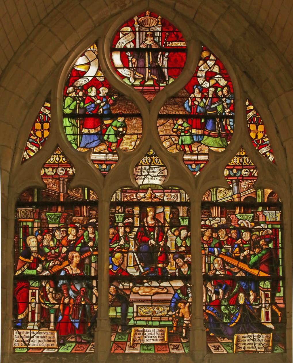 Vindue, der viser Salomons dom af French School