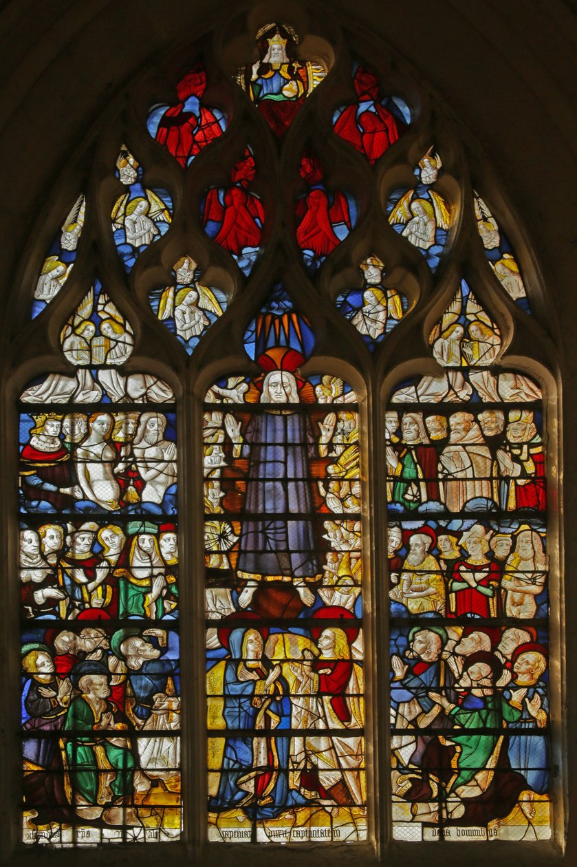 Vindue, der viser Kristi andet komme, 1470 af French School