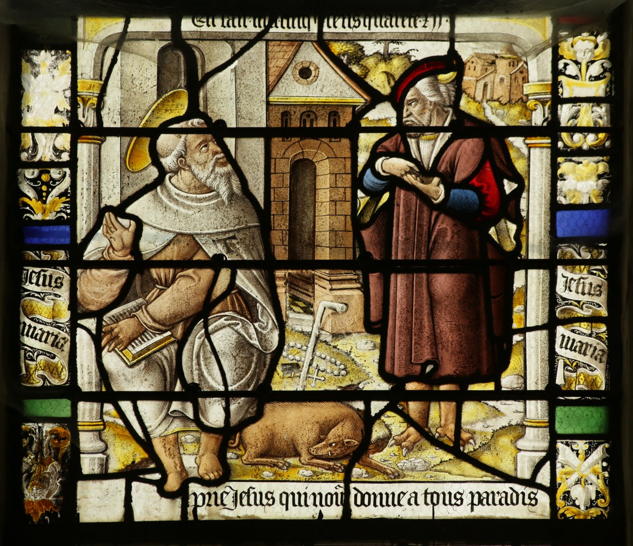 Vindue, der viser Sankt Anthonys fristelse af French School