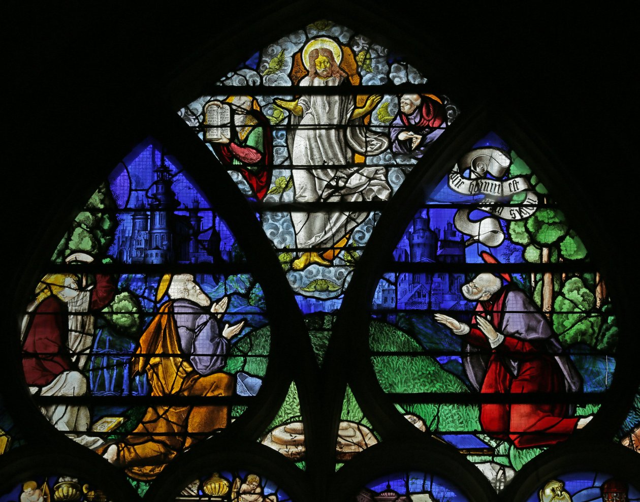 Vindue, der viser Transfigurationen, 1532 af French School