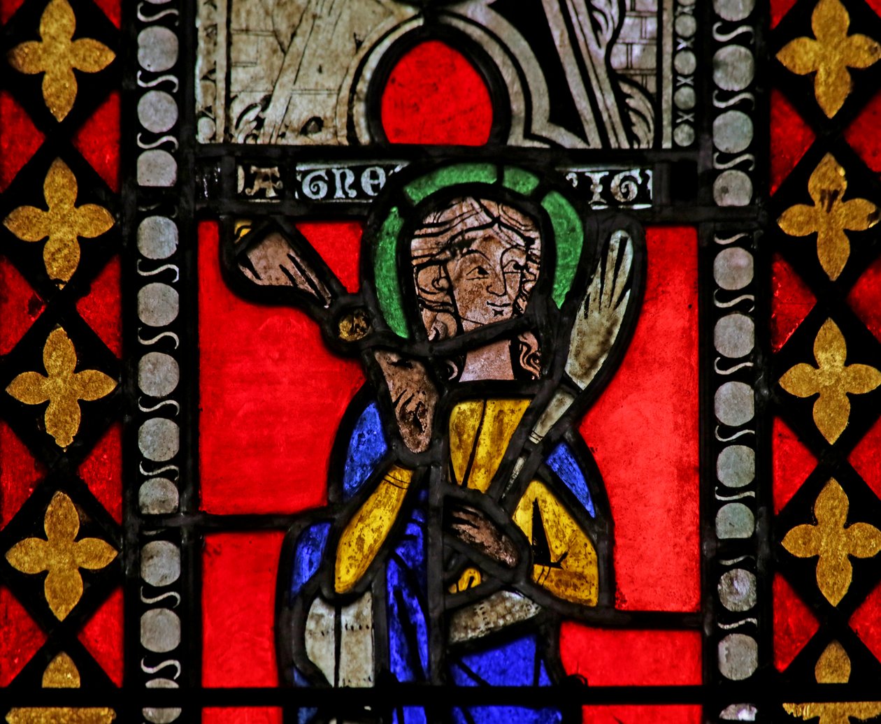 Vindue fra Johannes Døberens kirke, ca. 1275 af French School