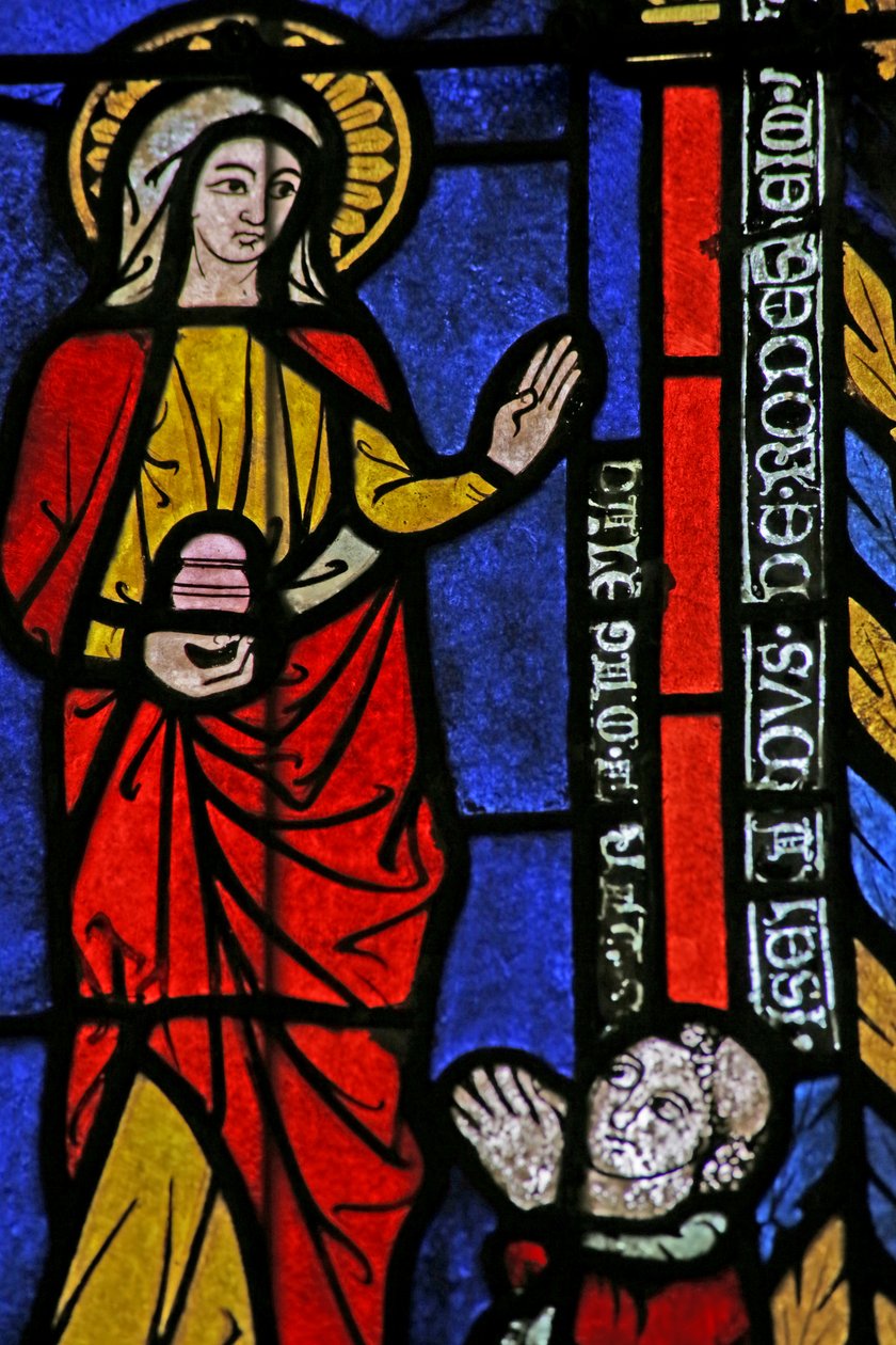 Vindue fra Johannes Døberens kirke, ca.1275 af French School