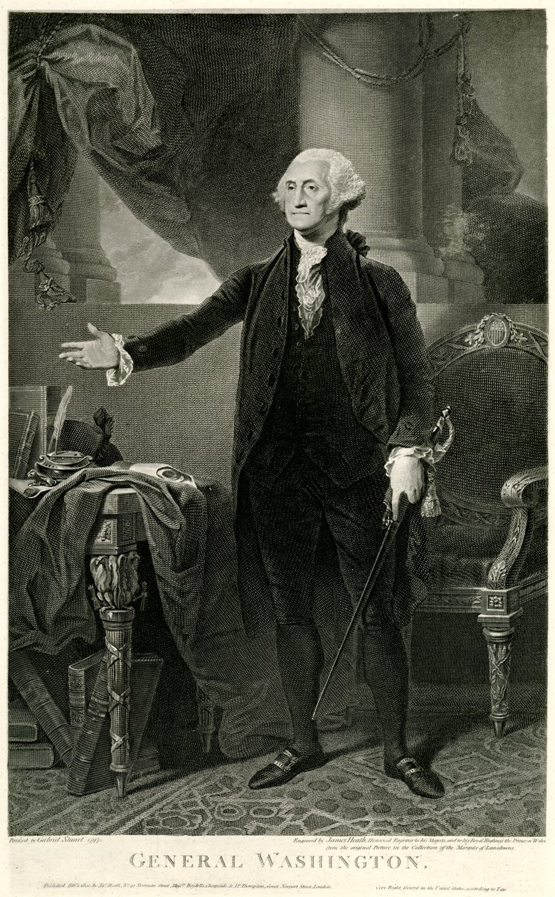 George Washington, 1884-90 (fototype) af German School