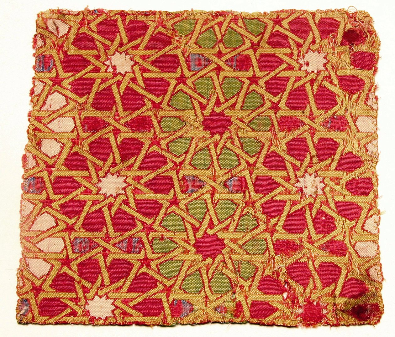 Tekstilfragment (silke) af Islamic School