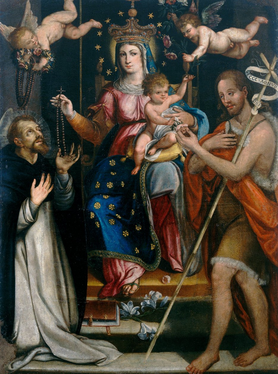 Madonna af rosenkransen af Italian School
