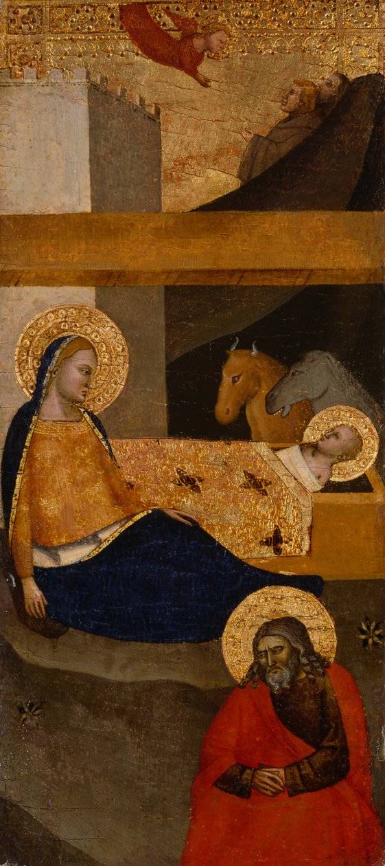 Fødselskirken, ca. 1360-1380 (tempera og bladguld på træ) af Italian School