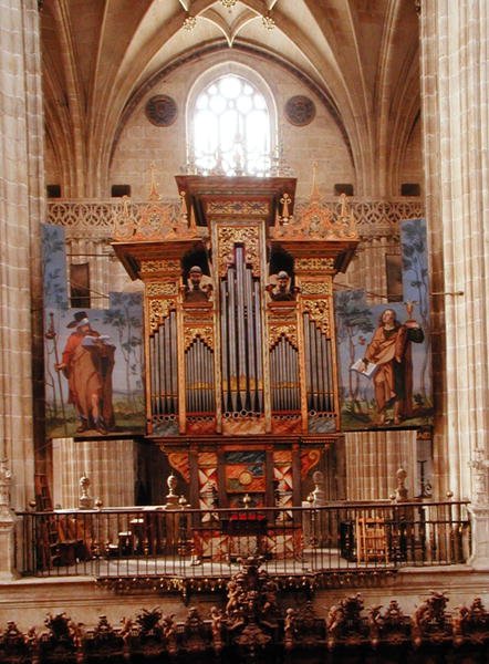 Orgel i Catedral Nueva, ca. 1568 af Spanish School