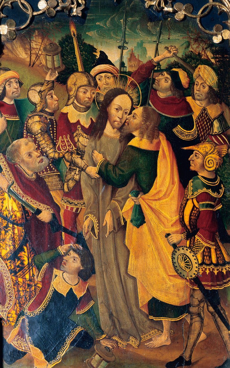 Judas kys, detaljer af Spanish School