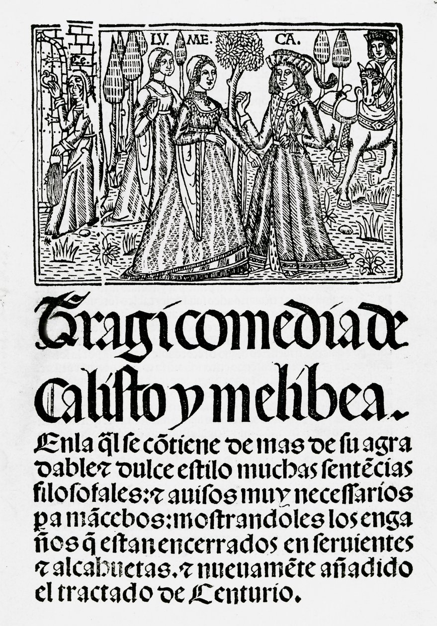 Tragikomedie af Calisto og Melibea, 1502 af Spanish School