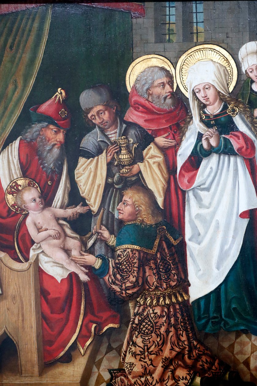 Kristi omskæring, detalje (olietræ på panel) af Unknown