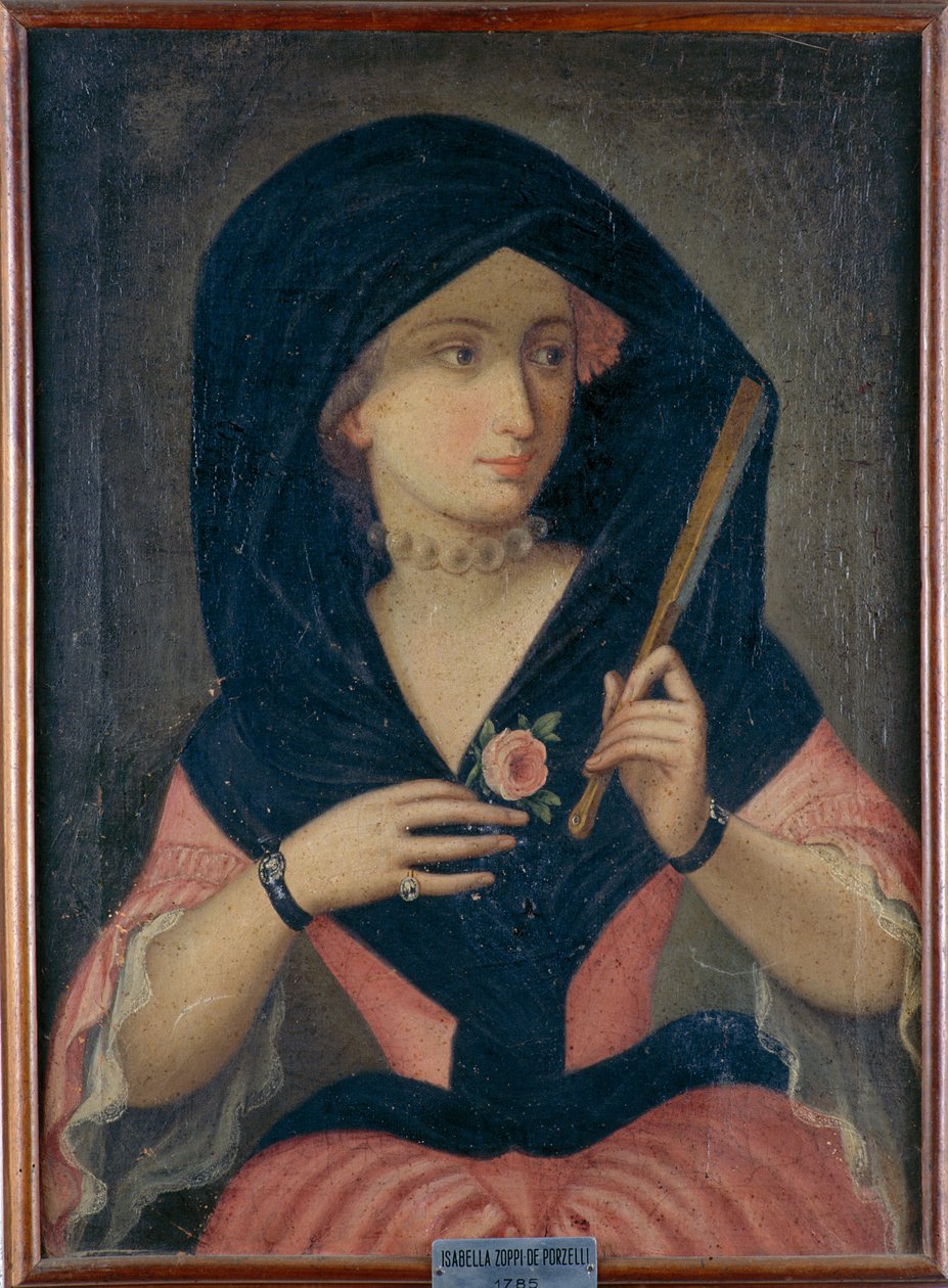 Portræt af Isabella Zoppi af Porzelli, 1785 af Unknown