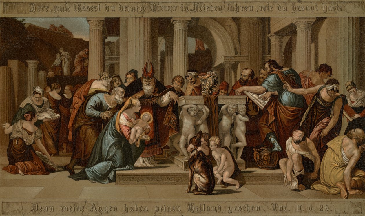 Præsentation i templet af after Veronese