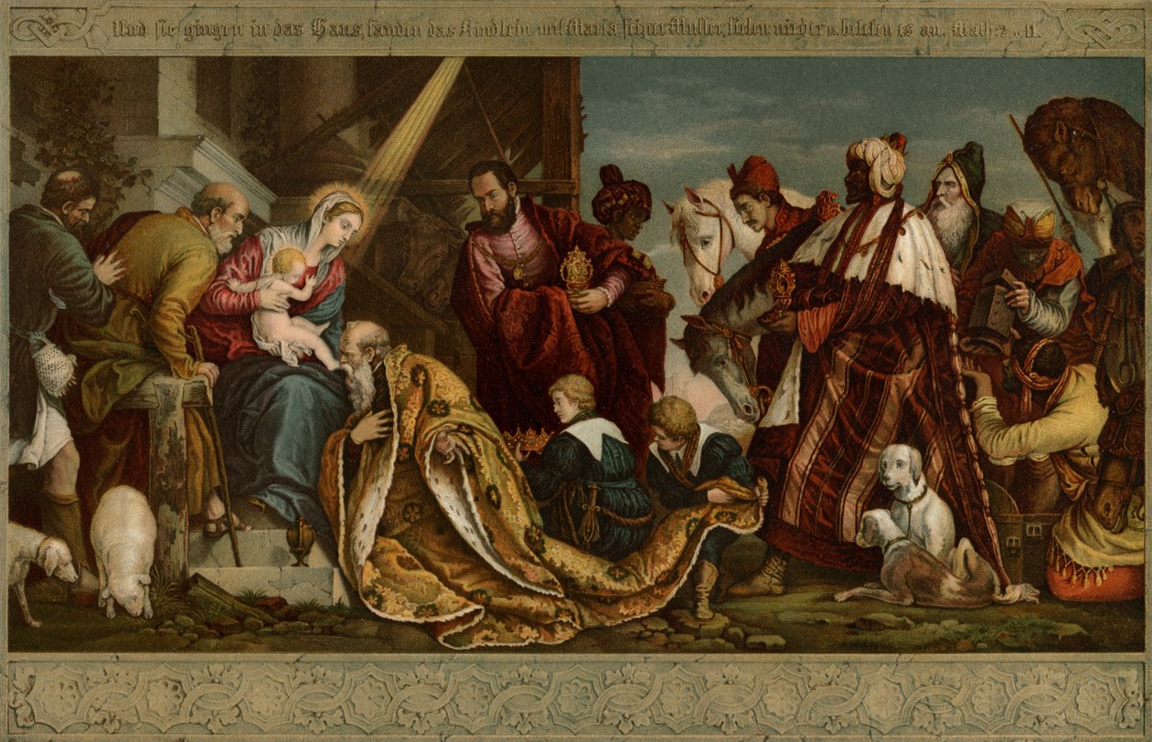 Magiernes tilbedelse af after Veronese
