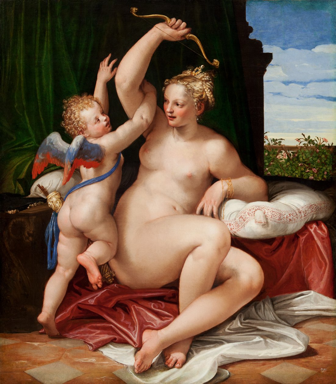 Venus afvæbner Amor, 1550-55 af Paolo Veronese