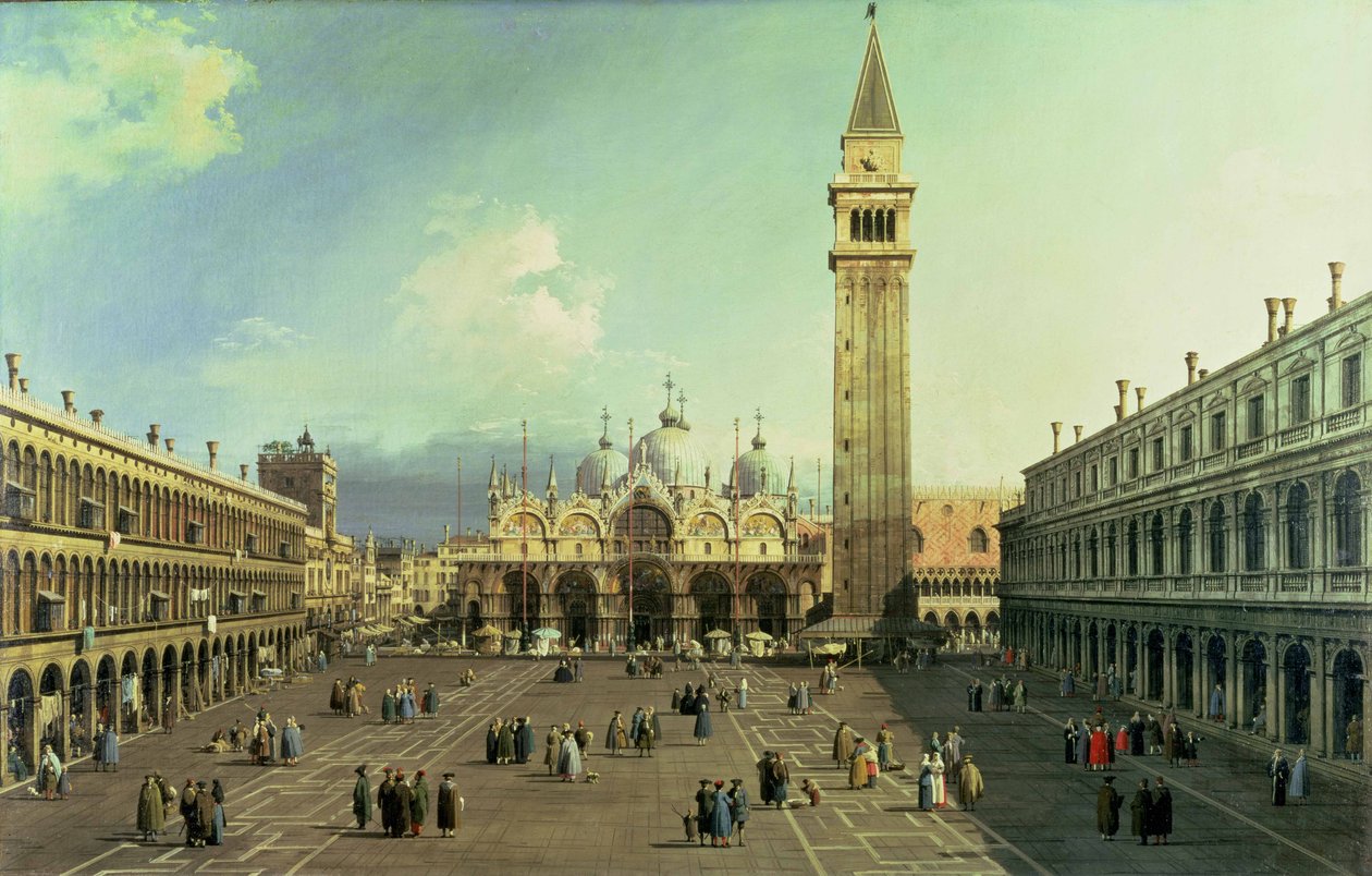 Piazza San Marco, Venedig, ca. 1730-35 af Giovanni Antonio Canal