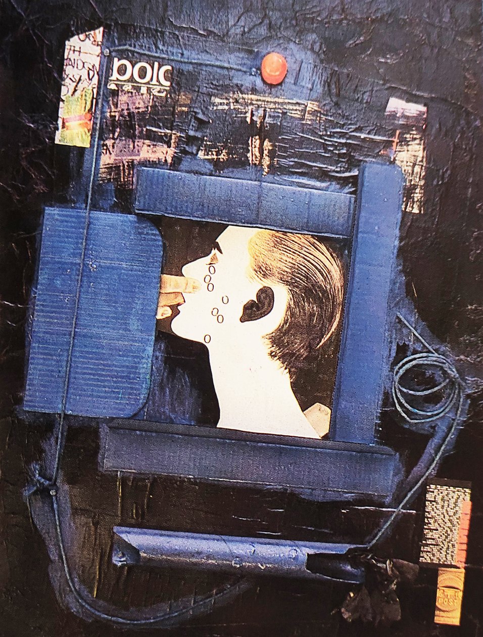 G. C. Riccardi, Sotto chiave, 1980, blandede medier på lærred, 130x170, Italien. af Gian Carlo Riccardi