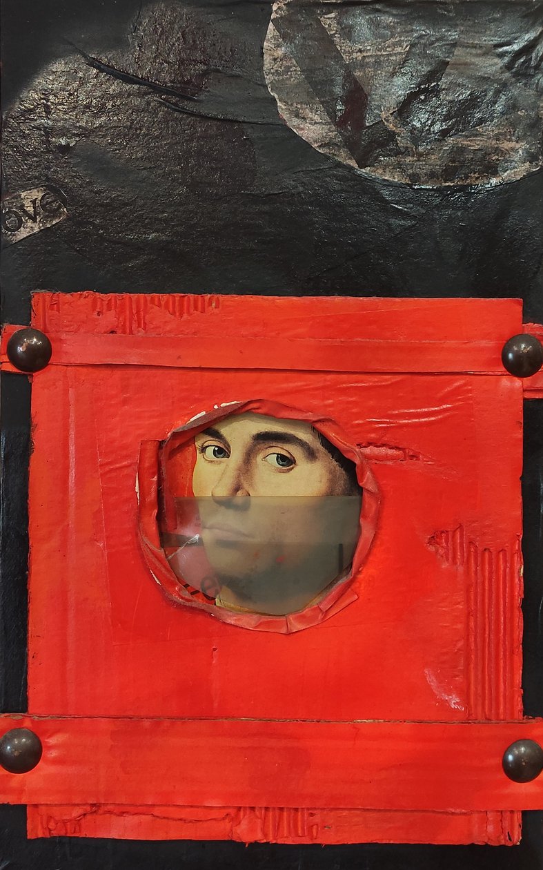 G. C. Riccardi, Breve corsa, 1986, Gemischte Technik, 60x80, Italien. af Gian Carlo Riccardi