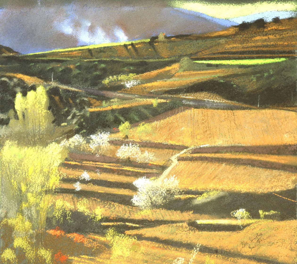 BlueSmoke 40x50 af Simon Fletcher