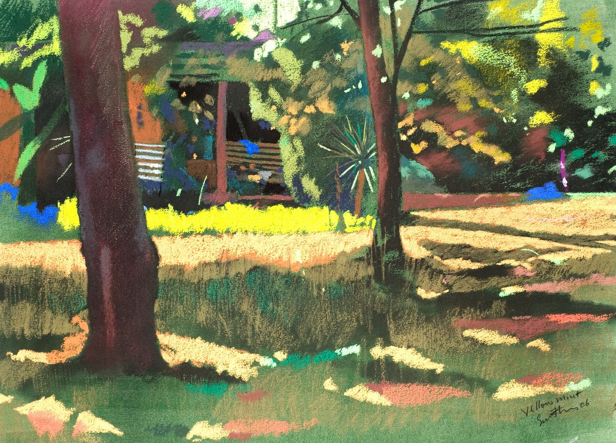 Gul mint 54x74 af Simon Fletcher