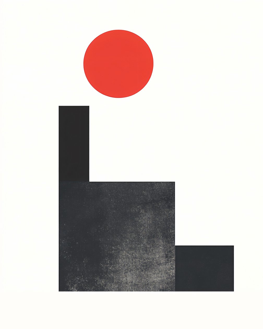 minimalistisk grafisk designplakat schweizisk designer, klassisk vægdekoration af F. Abderrahim