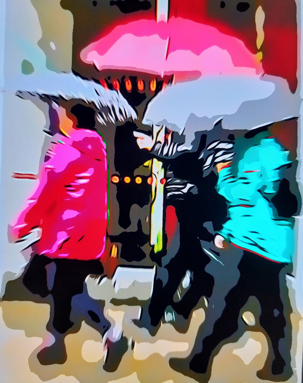 Farverig regn af Mavet