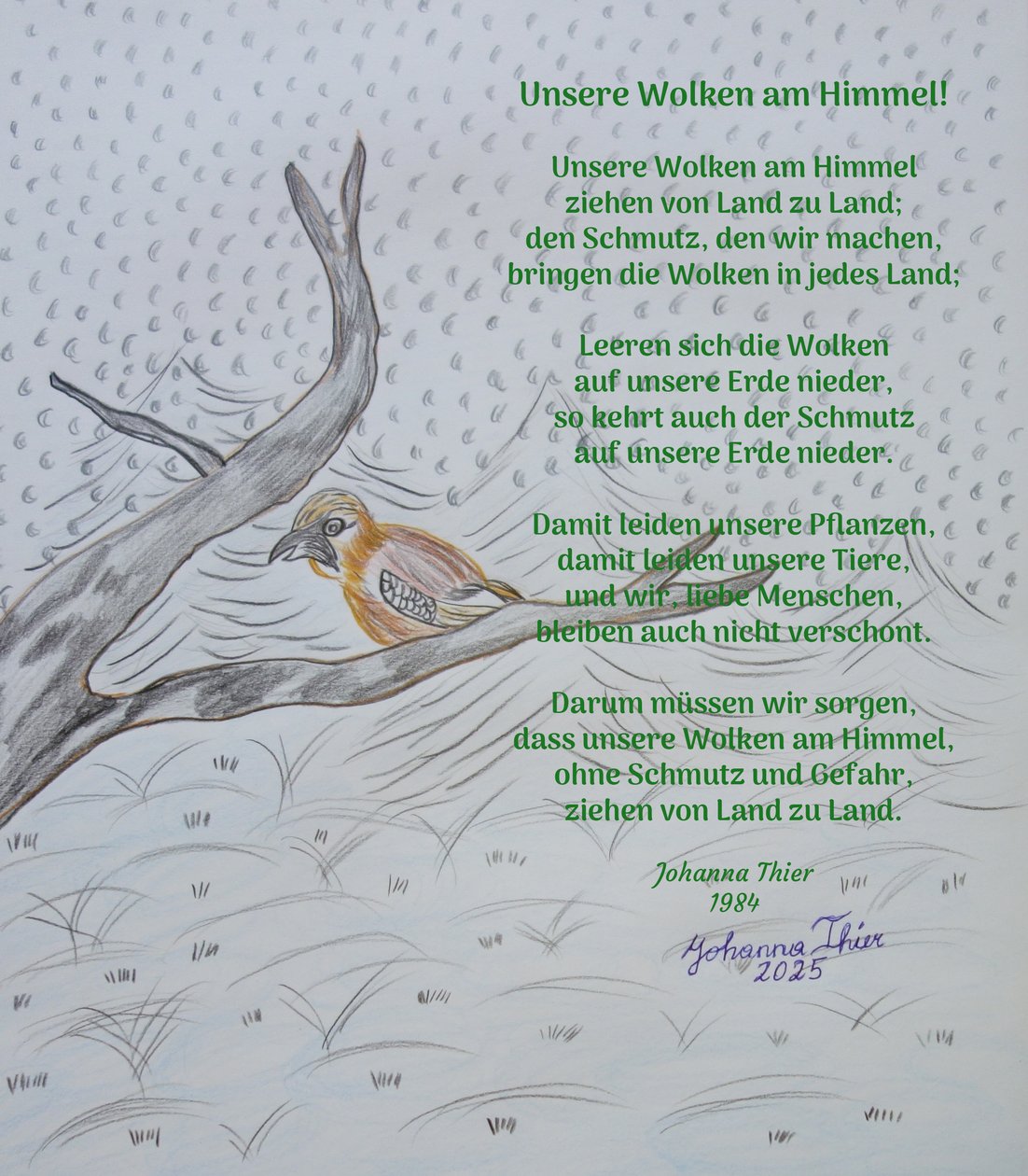 Vores skyer på himlen af Johanna Thier