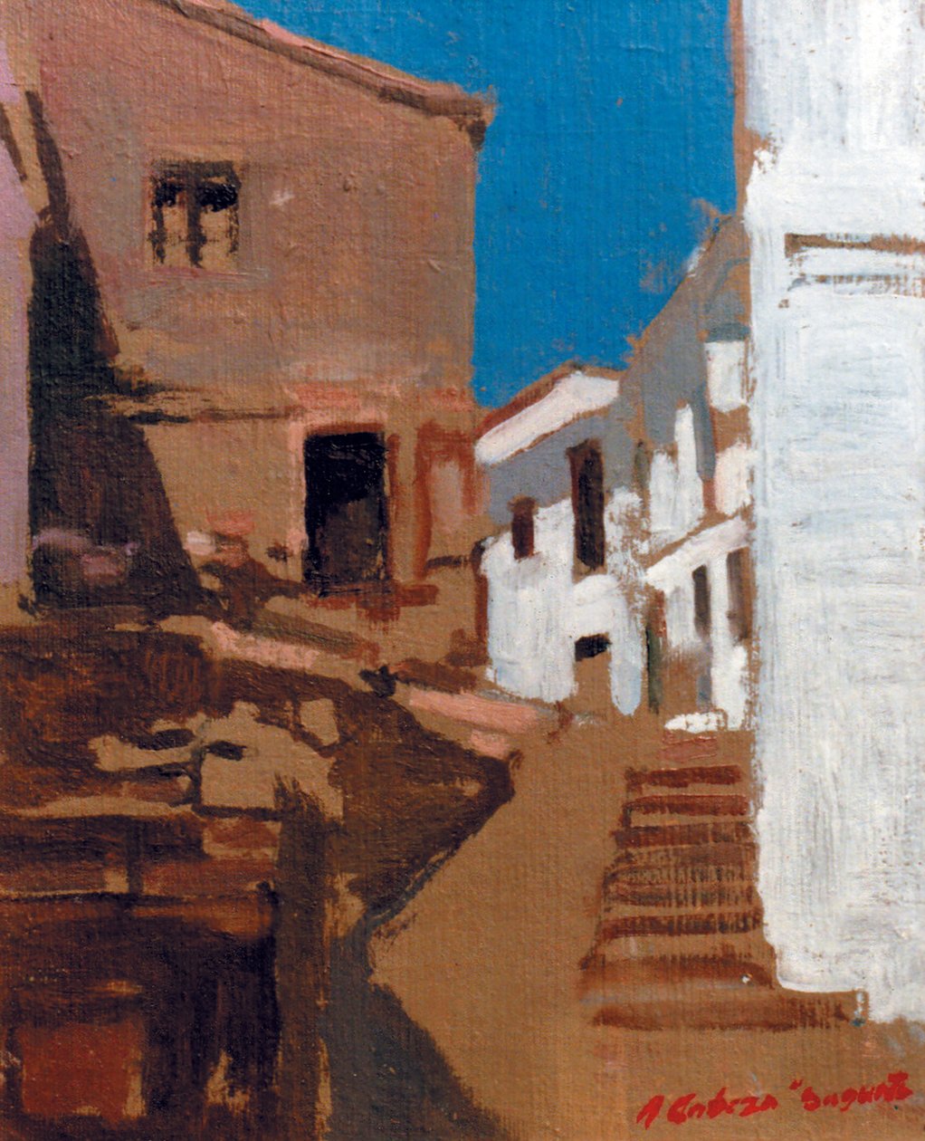 Pintura Valenciana - Calle de Sagunto af Alejandro Cabeza